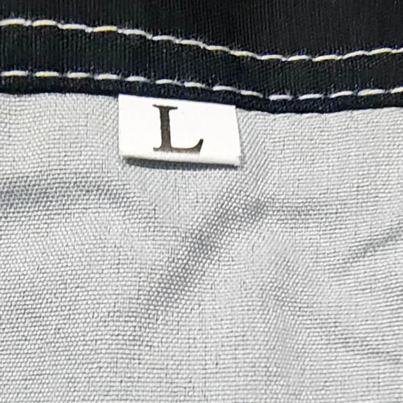 Bowling Graphic Black Button Down Short Sleeve Shirt #4 - Picture 6 of 6